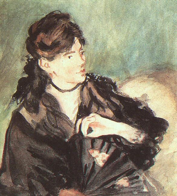 Edouard Manet Portrait of Berthe Morisot Germany oil painting art
